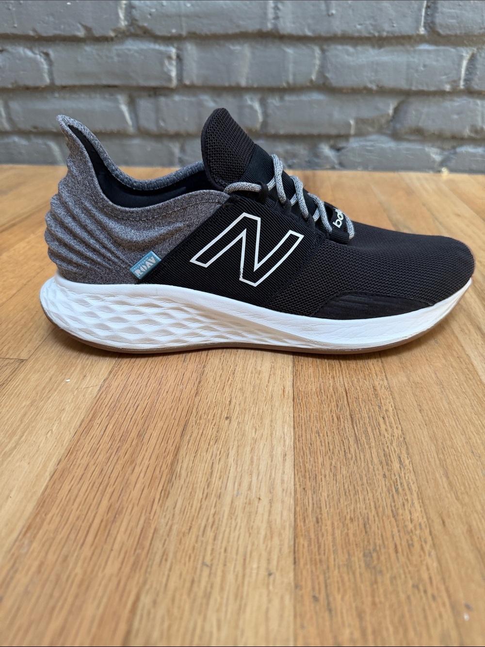 New Balance Black and Gray Athletic Sneakers - Fresh Foam ROAV - Picture 3 of 11